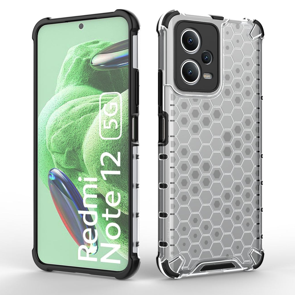 Honeycomb dėklas Xiaomi Redmi Note 12 5G / Poco X5 5G – juodas -- Xiaomi Redmi Note 12