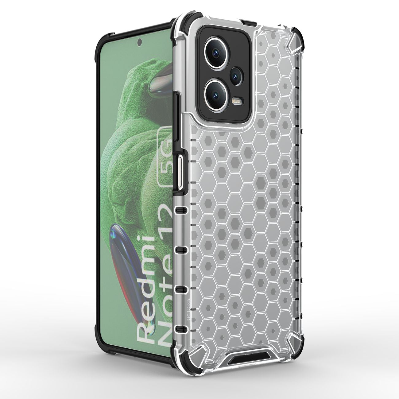Honeycomb dėklas Xiaomi Redmi Note 12 5G / Poco X5 5G – juodas -- Xiaomi Redmi Note 12