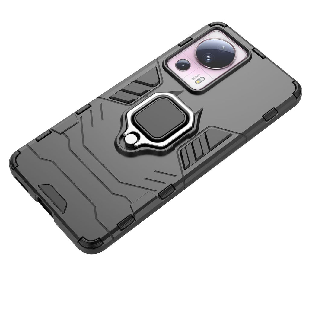 Ring Armor dėklas Xiaomi 13 Lite – juodas, su žiedu -- Xiaomi 13 Lite