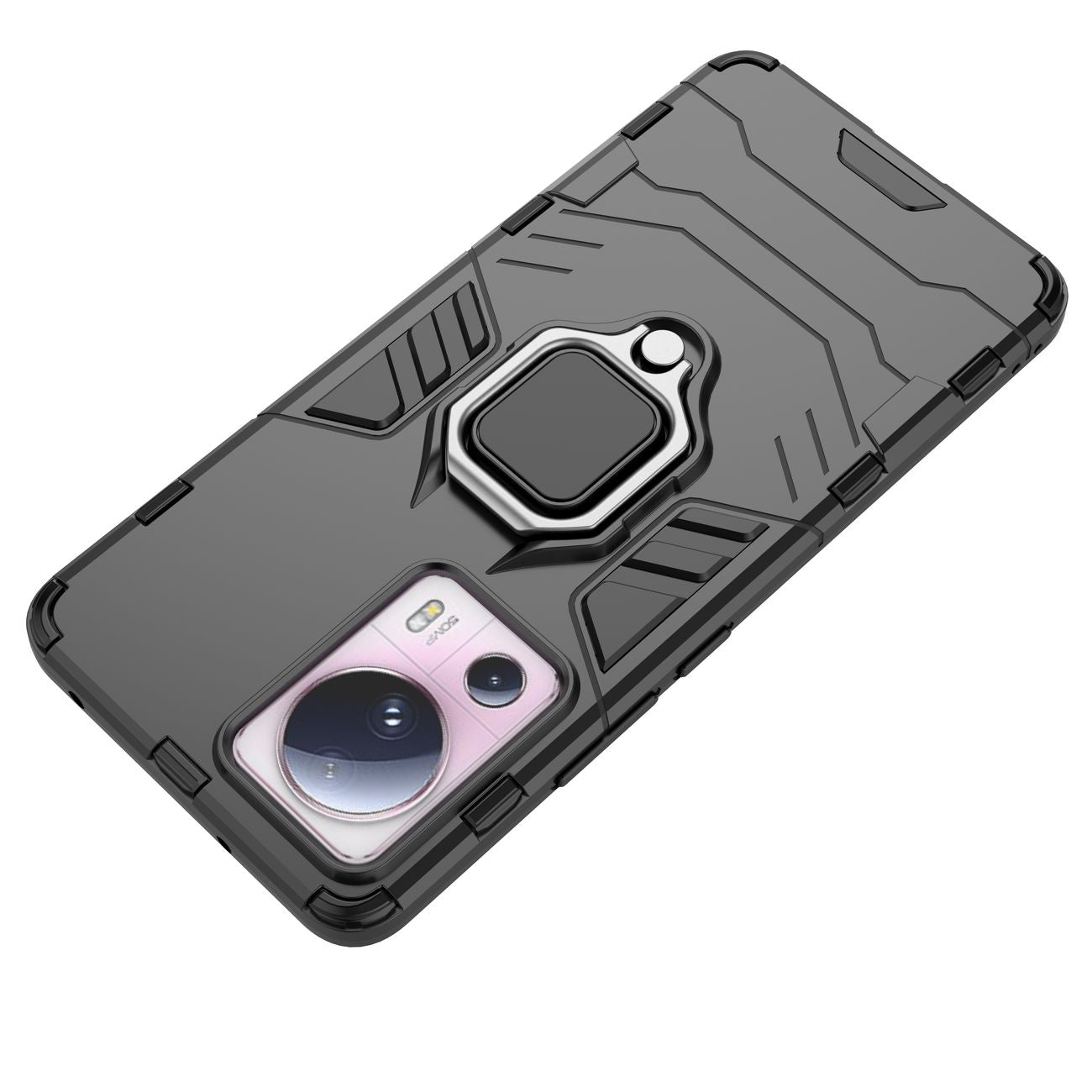 Ring Armor dėklas Xiaomi 13 Lite – juodas, su žiedu -- Xiaomi 13 Lite