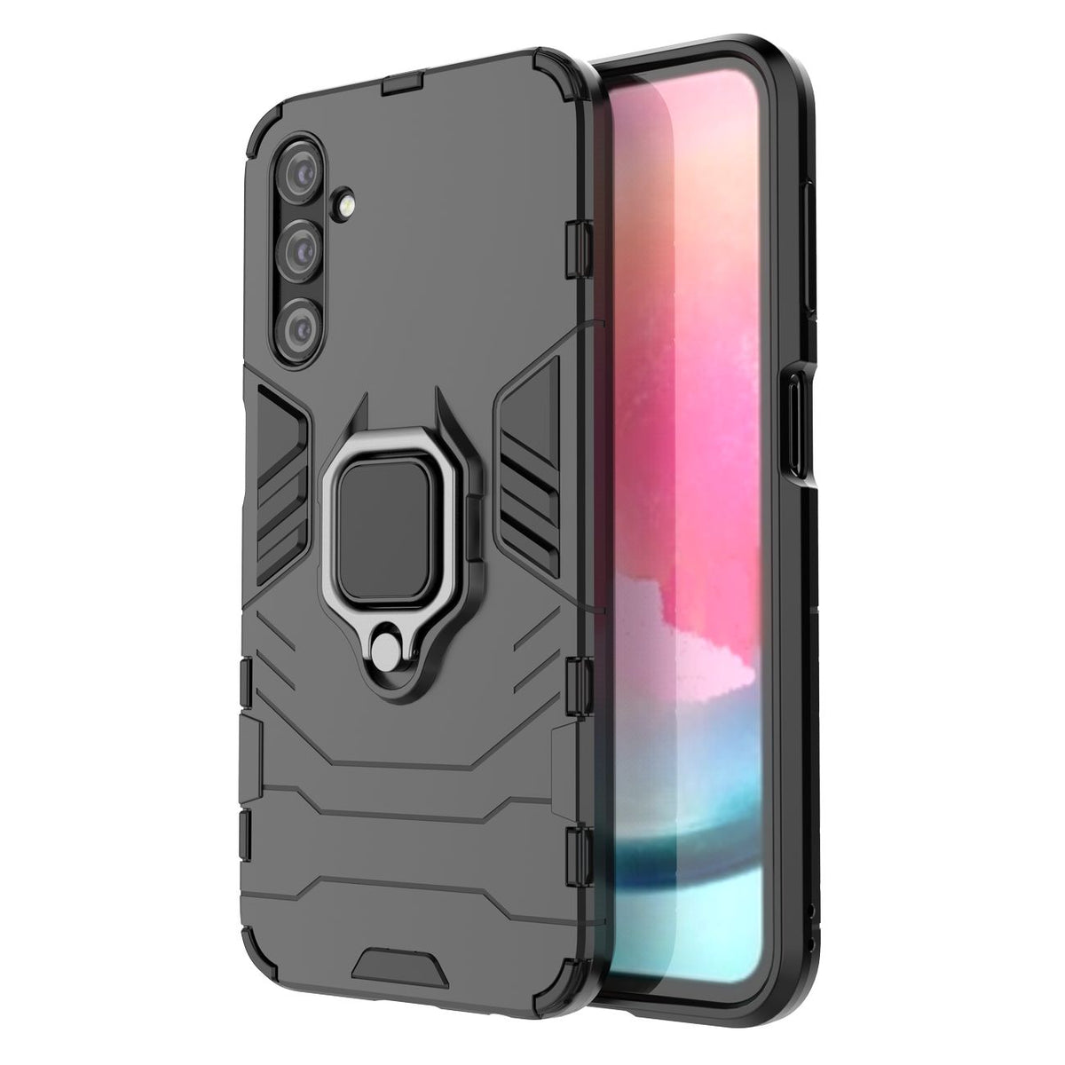 Ring Armor šarvuotas dėklas Samsung Galaxy A24 4G – juodas