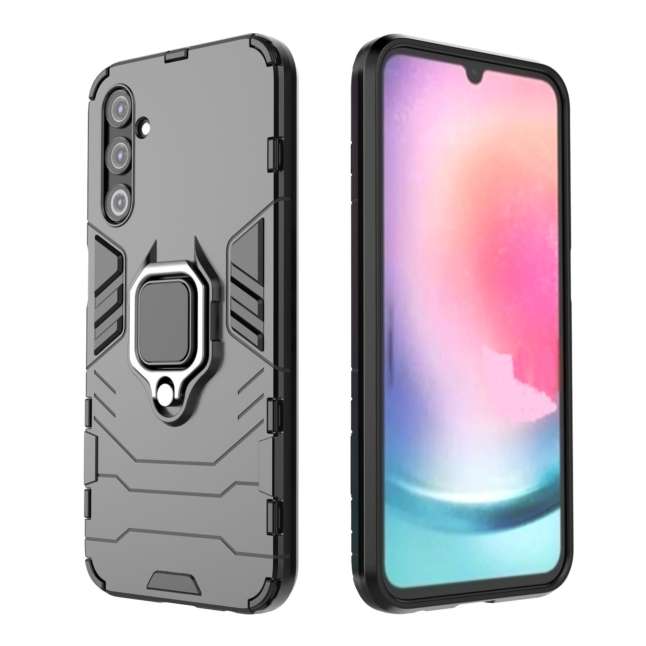 Ring Armor šarvuotas dėklas Samsung Galaxy A24 4G – juodas