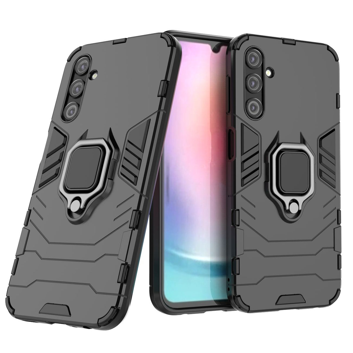Ring Armor šarvuotas dėklas Samsung Galaxy A24 4G – juodas