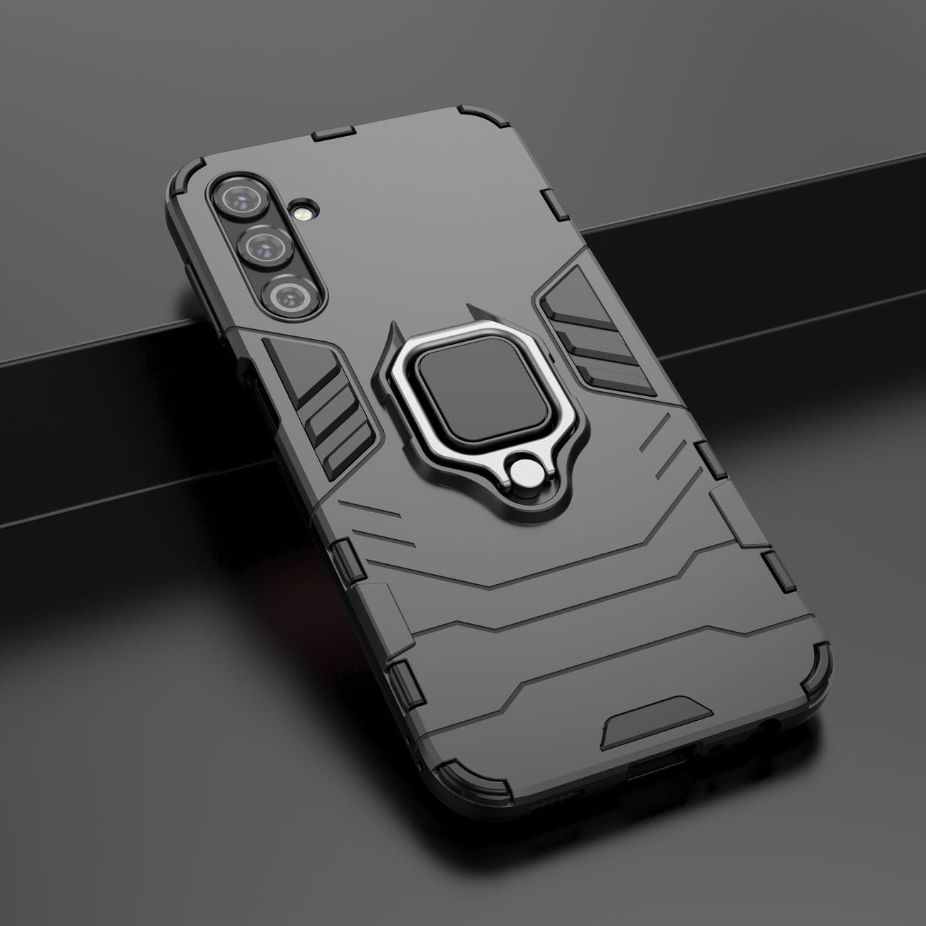 Ring Armor šarvuotas dėklas Samsung Galaxy A24 4G – juodas