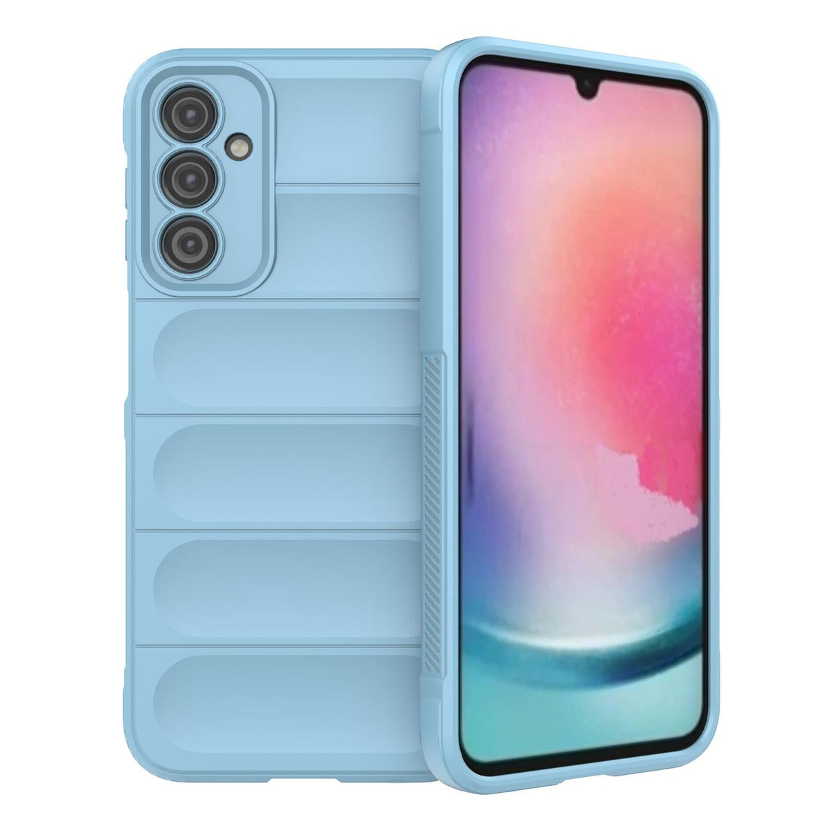Magic Shield dėklas Samsung Galaxy A24 4G – šviesiai mėlynas
