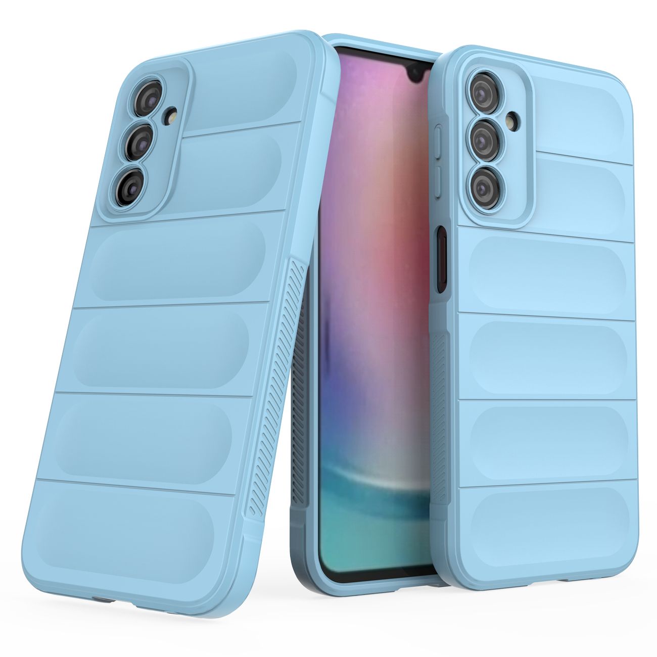 Magic Shield dėklas Samsung Galaxy A24 4G – šviesiai mėlynas