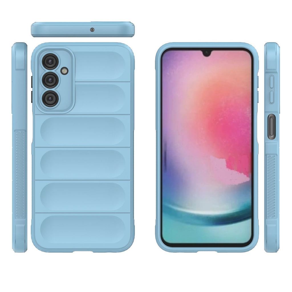 Magic Shield dėklas Samsung Galaxy A24 4G – šviesiai mėlynas