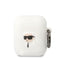 Karl Lagerfeld silikoninis AirPods 1/2 dėklas – baltas