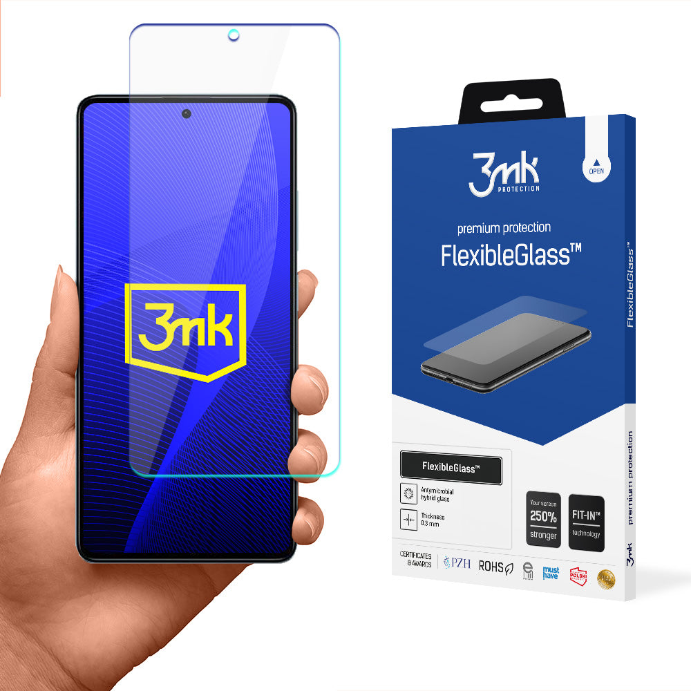 Grūdintas stiklas, skirtas Xiaomi Redmi Note 12 hybrid flexi 7H series 3mk FlexibleGlass -- Xiaomi Redmi Note 12 hybrid...