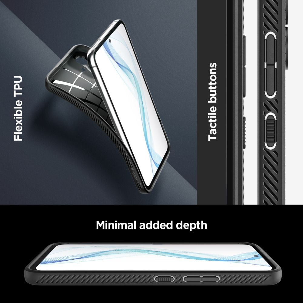 Spigen Liquid Air dėklas Samsung Galaxy A54 5G – juodas