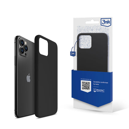 3mk silikoninis dėklas, skirtas iPhone 11 Pro Max – juodas -- iPhone 11 Pro Max