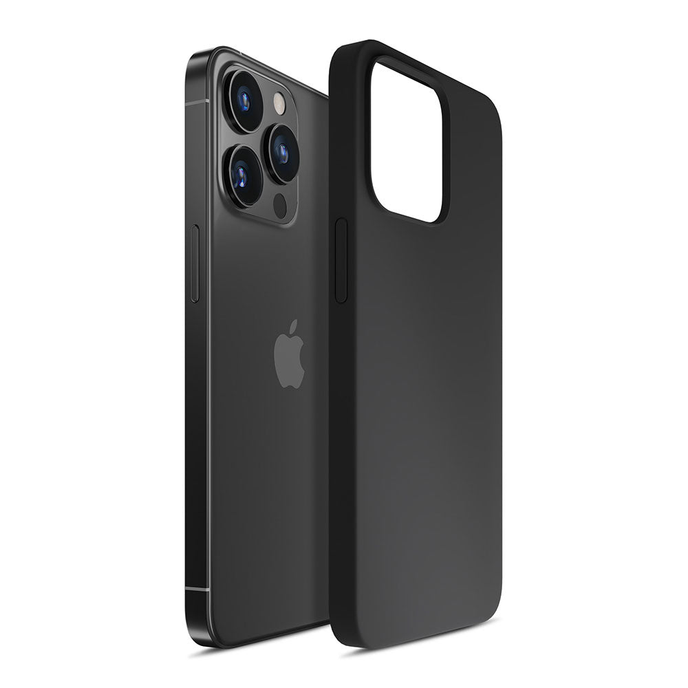 iPhone 13 Pro Max serijos 3mk silikoninis dėklas – juodas