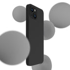iPhone 14 Plus 3mk silikoninių dėklų serija – juoda