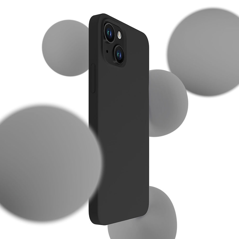 iPhone 14 Plus 3mk silikoninių dėklų serija – juoda