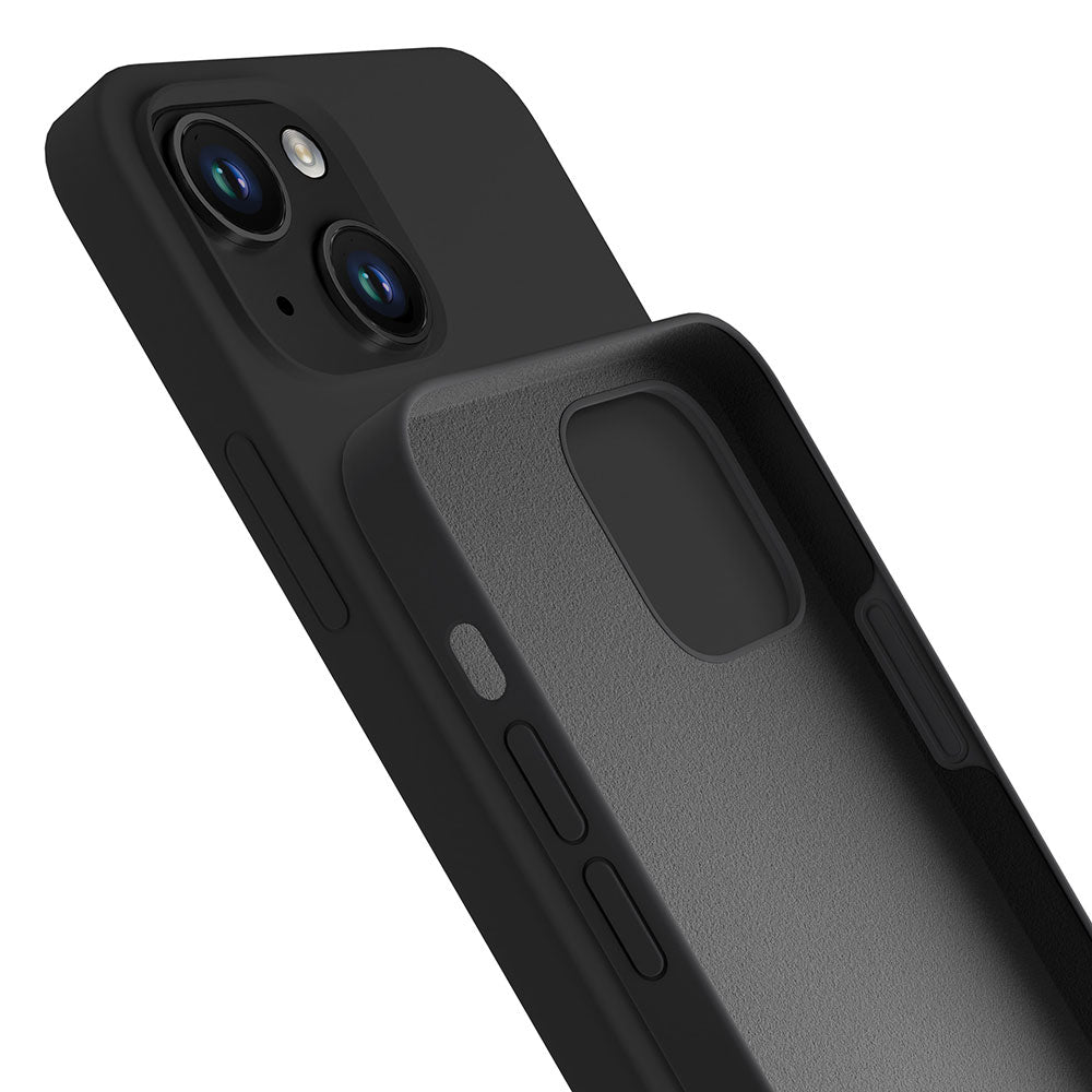 iPhone 14 Plus 3mk silikoninių dėklų serija – juoda