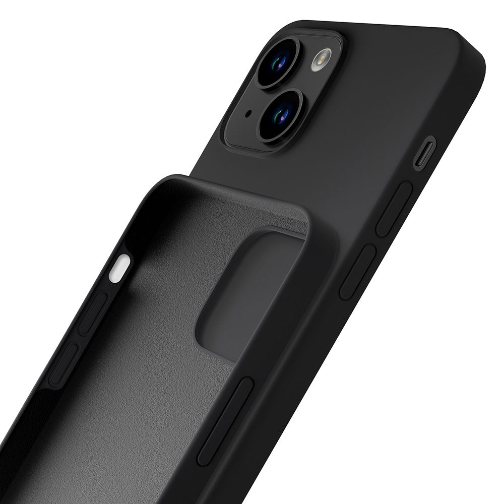 iPhone 14 Plus 3mk silikoninių dėklų serija – juoda