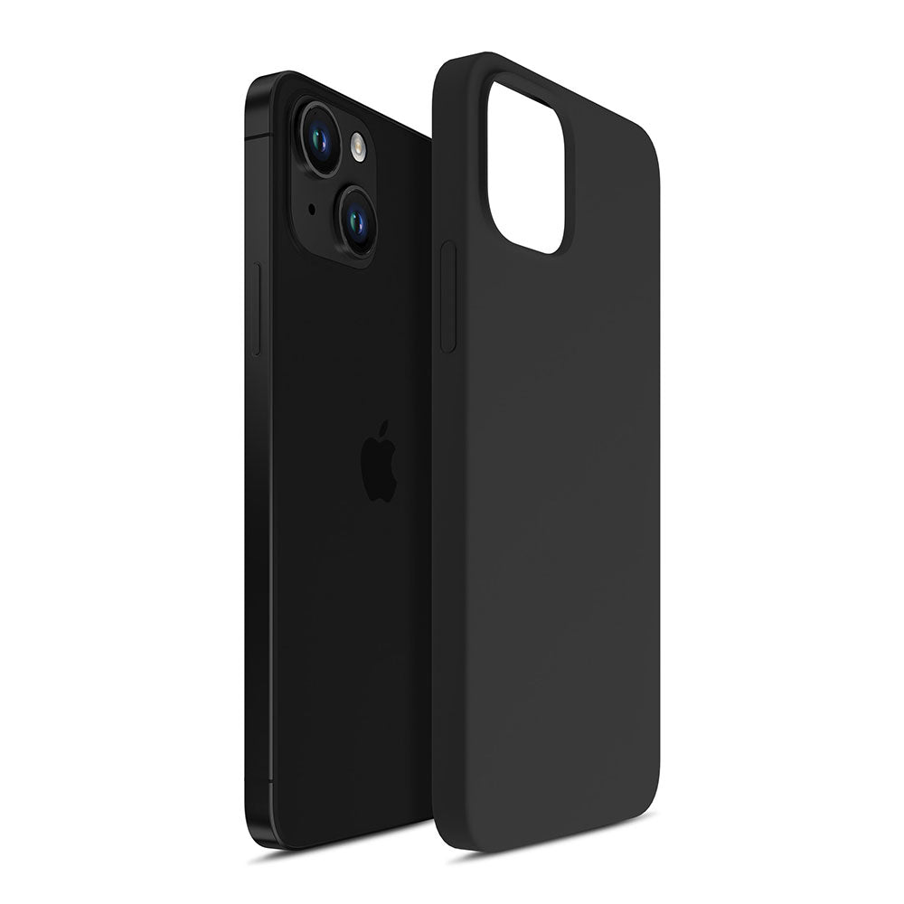 iPhone 14 Plus 3mk silikoninių dėklų serija – juoda