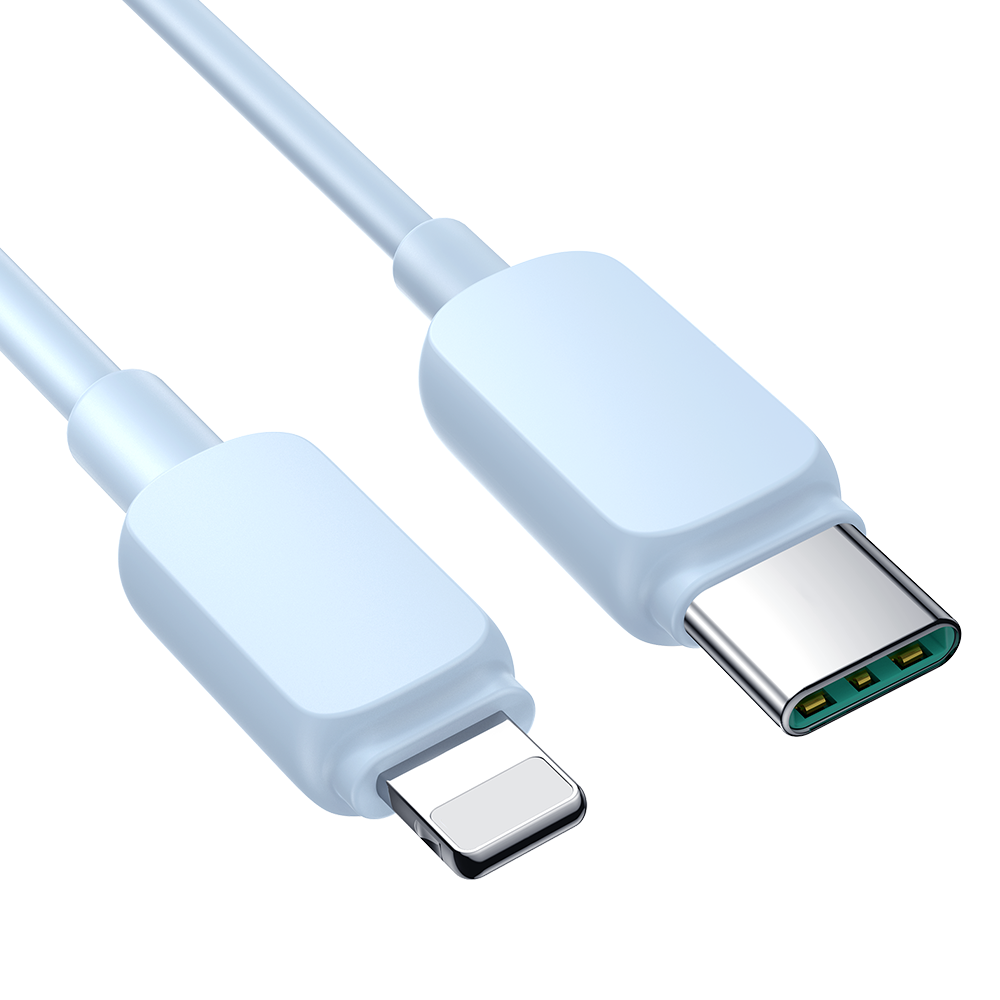 Joyroom Multi-Color Series A14 USB-C / Lightning 20W Laidas 1.2 m - mėlynas
