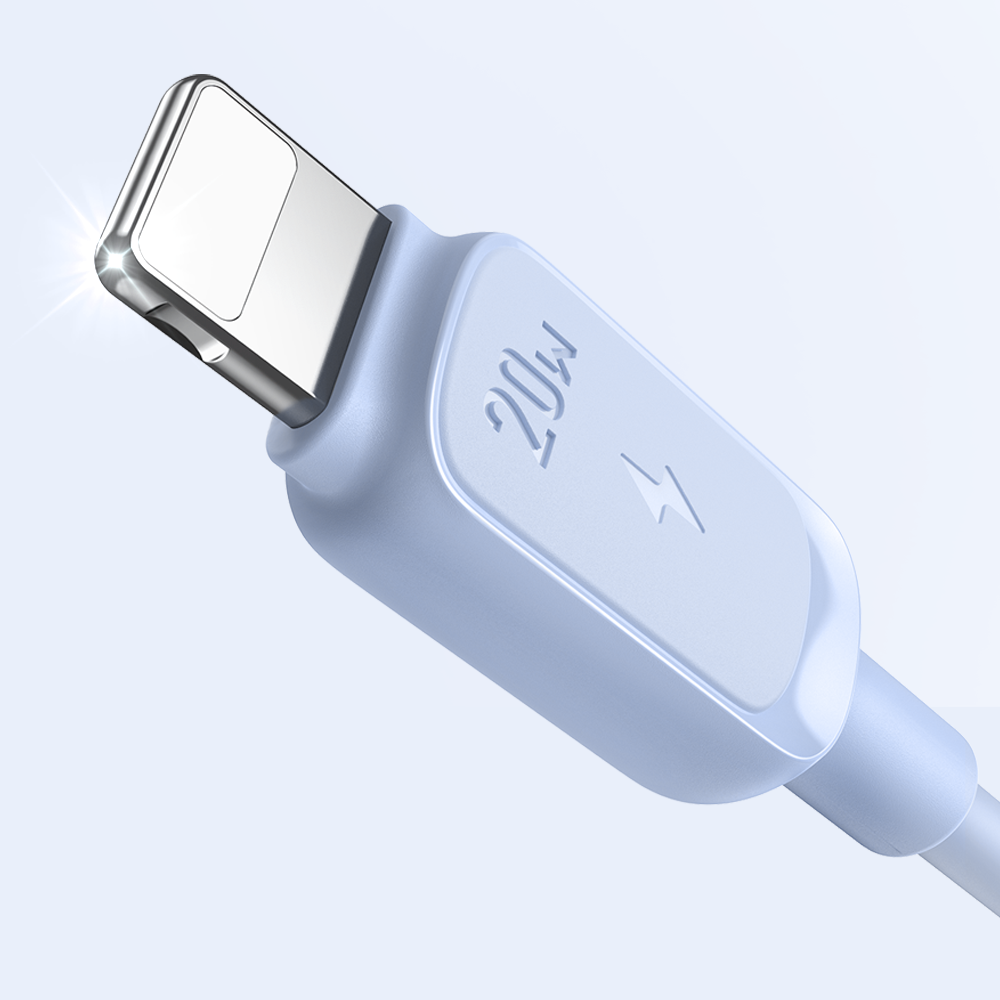 Joyroom Multi-Color Series A14 USB-C / Lightning 20W Laidas 1.2 m - mėlynas