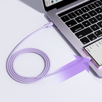 Joyroom Multi-Color Series A14 USB-C / USB-C 100W Laidas 1.2 m - violetinis
