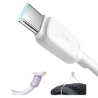 Joyroom Multi-Color Series A14 USB-A / USB-C 3A Laidas 1.2 m - baltas