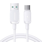 Joyroom Multi-Color Series A14 USB-A / USB-C 3A Laidas 1.2 m - baltas