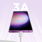 Joyroom Multi-Color Series A14 USB-A / USB-C 3A Laidas 1.2 m - baltas