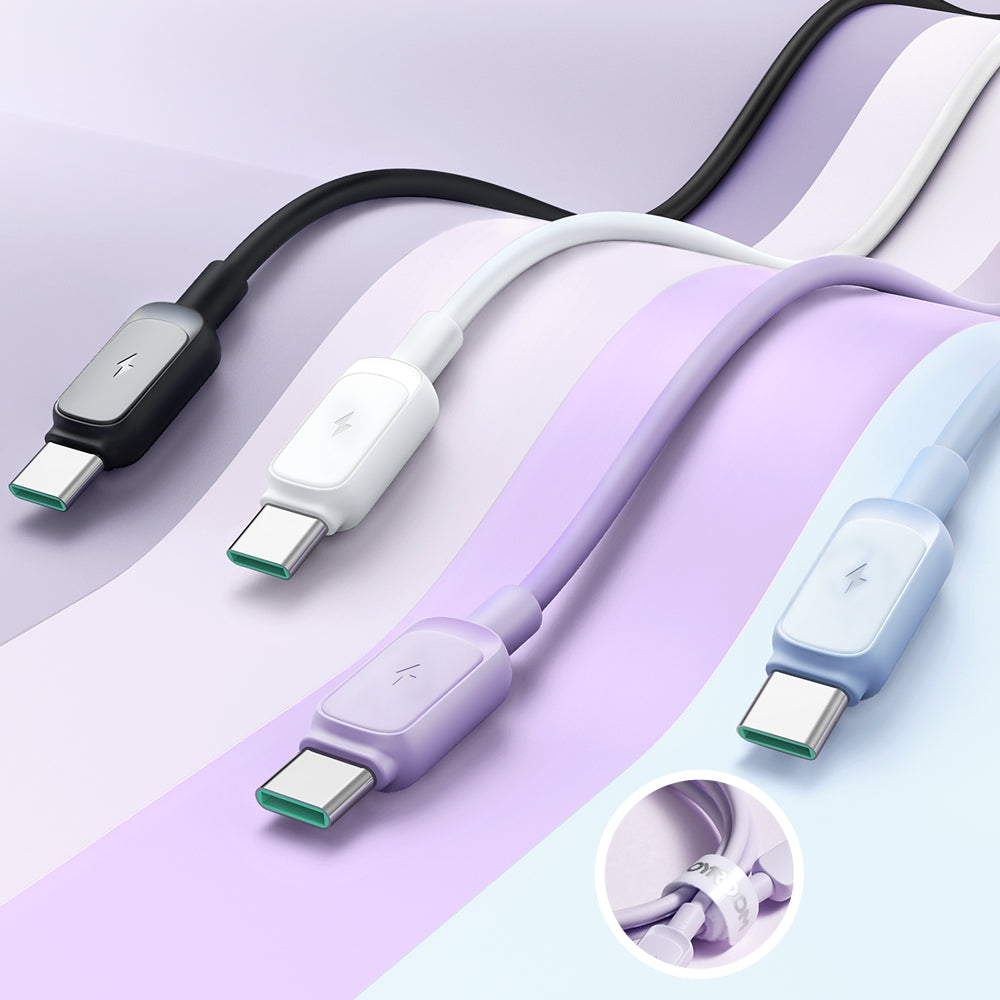 Joyroom Multi-Color Series A14 USB-A / USB-C 3A Laidas 1.2 m - juodas