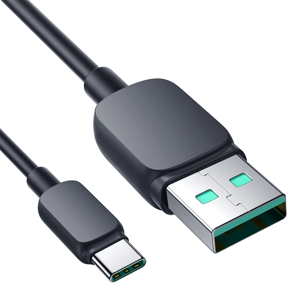 Joyroom Multi-Color Series A14 USB-A / USB-C 3A Laidas 1.2 m - juodas
