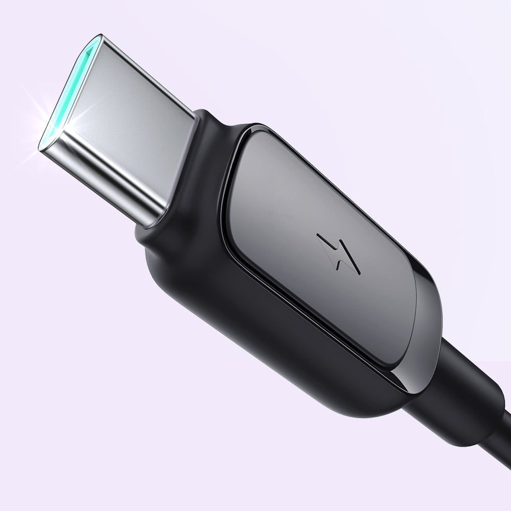 Joyroom Multi-Color Series A14 USB-A / USB-C 3A Laidas 1.2 m - juodas