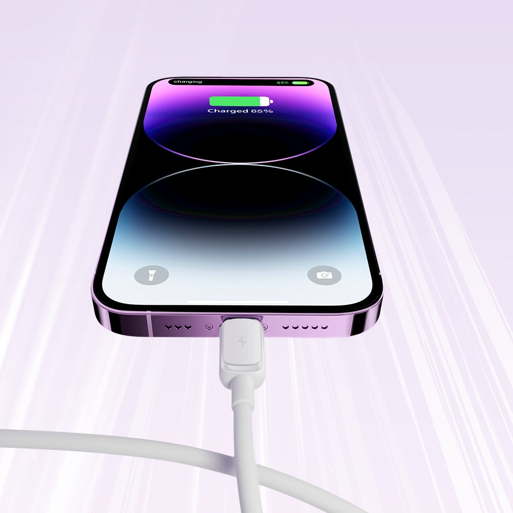 Joyroom Multi-Color Series A14 Lightning / USB-A 2.4A Laidas 1.2 m - baltas