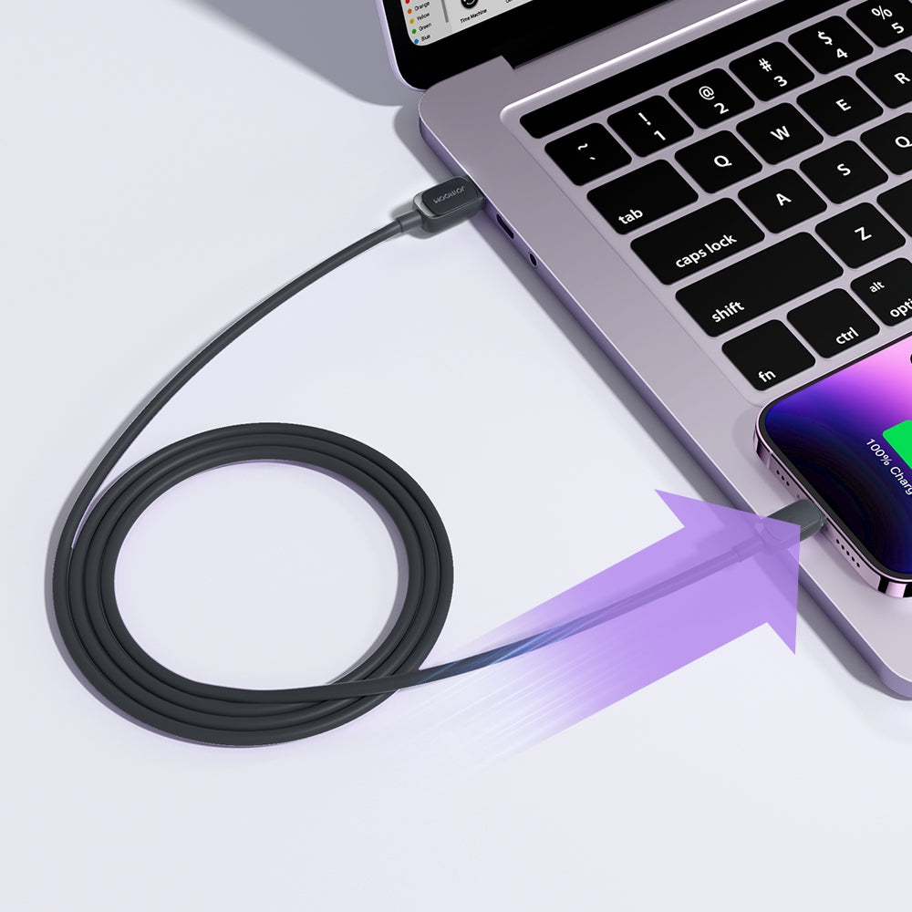 Joyroom Multi-Color Series A14 Lightning / USB-A 2.4A Laidas 1.2 m - juodas