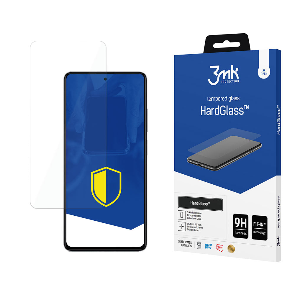 Grūdintas stiklas, skirtas Xiaomi Redmi Note 12 5G / Poco X5 5G 9H 3mk HardGlass serijai -- Xiaomi Redmi Note 12