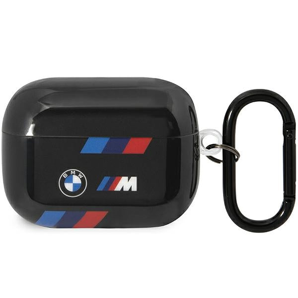 BMW BMAP222SOTK AirPods Pro 2 gen dangtelis juodos/juodos trispalvės juostelės Pirmasis paveikslėlis