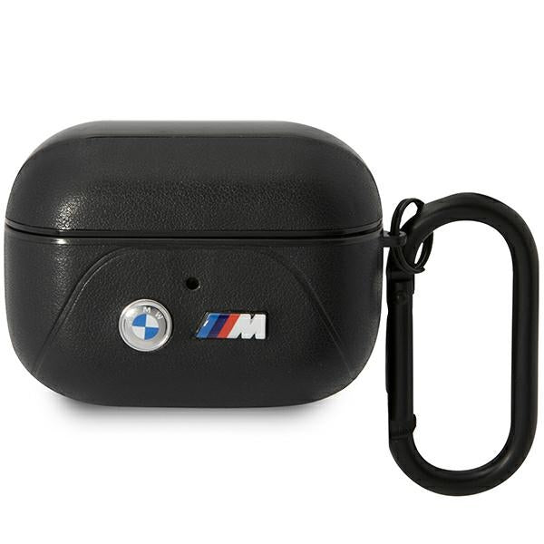 BMW Leather Curved Line AirPods Pro dėklas – juodas -- AirPods Pro