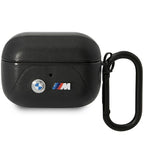 BMW Leather Curved Line AirPods Pro dėklas – juodas -- AirPods Pro