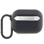 BMW AirPods Pro dėklas – juodas, Carbon Double Metal Logo