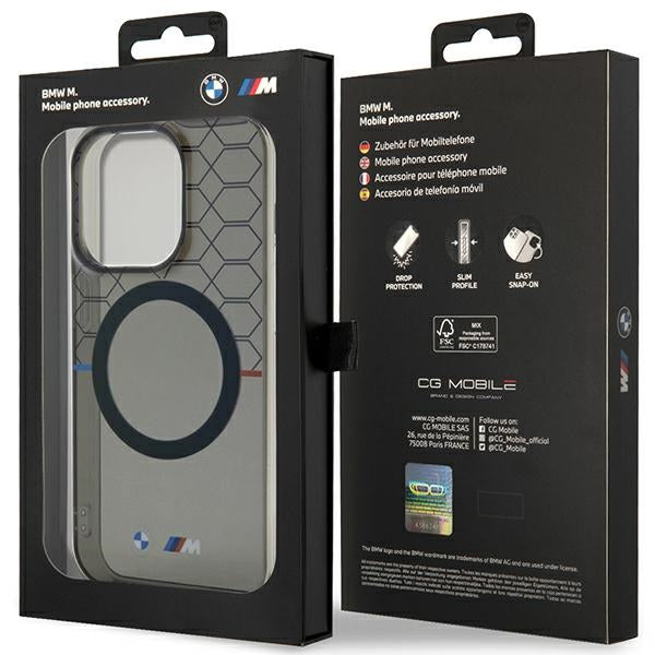 BMW MagSafe dėklas iPhone 14 Pro – pilkas