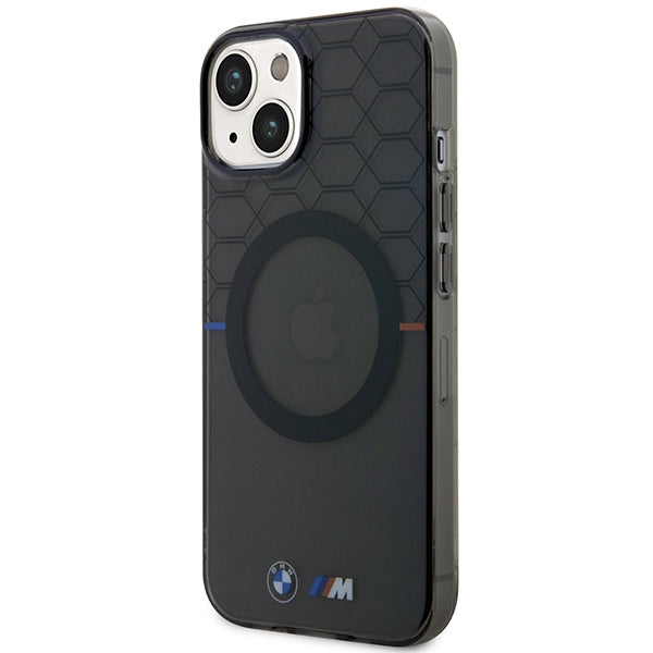 BMW Pattern MagSafe dėklas iPhone 14 Plus/15 Plus – pilkas -- iPhone 14 Plus