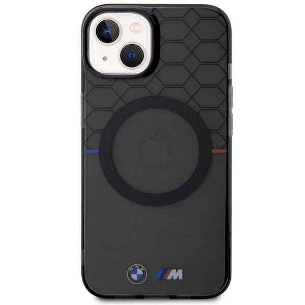 BMW Pattern MagSafe dėklas iPhone 14 Plus/15 Plus – pilkas -- iPhone 14 Plus