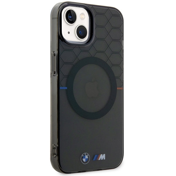 BMW Pattern MagSafe dėklas iPhone 14 Plus/15 Plus – pilkas -- iPhone 14 Plus
