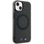 BMW Pattern MagSafe dėklas iPhone 14 Plus/15 Plus – pilkas -- iPhone 14 Plus