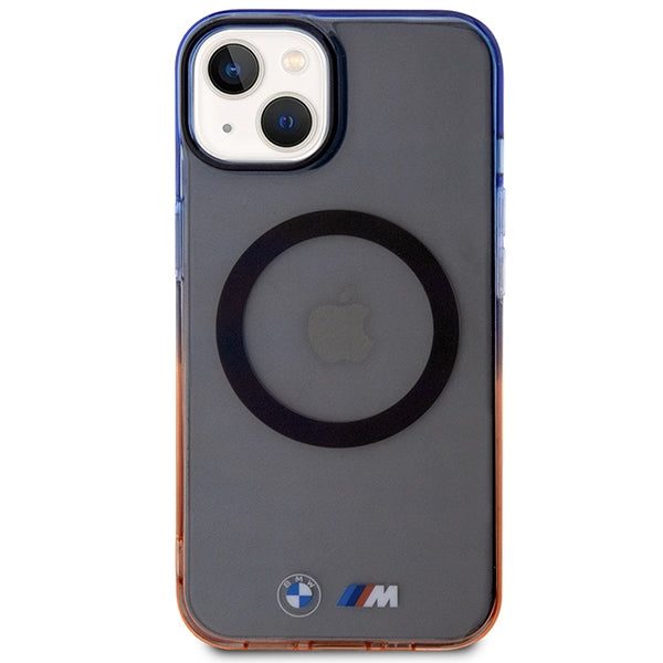 BMW MagSafe dėklas iPhone 14 Plus/15 Plus – pilkas