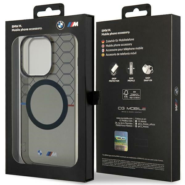 BMW Pattern MagSafe dėklas iPhone 14 Pro Max – pilkas -- iPhone 14 Pro Max
