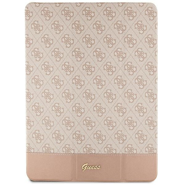 Guess 4G Stripe Allover dėklas, skirtas iPad Pro 12.9" - rožinis