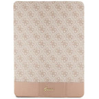 Guess 4G Stripe Allover dėklas, skirtas iPad Pro 12.9" - rožinis