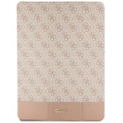 Guess 4G Stripe Allover dėklas, skirtas iPad Pro 12.9" - rožinis