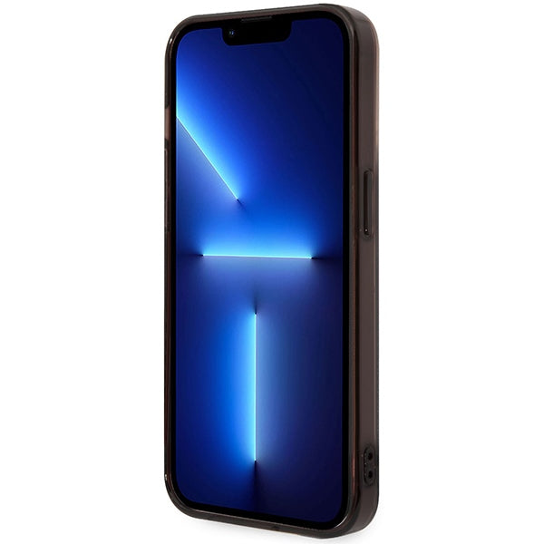 BMW Tricolor Stripe dėklas iPhone 14 Pro – juodas