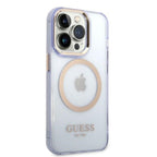 Guess MagSafe dėklas iPhone 14 Pro – violetinis -- iPhone 14 Pro