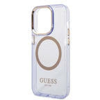 Guess MagSafe dėklas iPhone 14 Pro – violetinis -- iPhone 14 Pro
